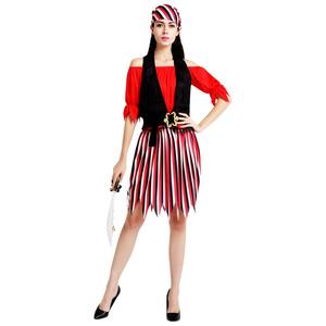 Disfraces de Cosplay de <span class=keywords><strong>Pirata</strong></span> para <span class=keywords><strong>Mujer</strong></span> Adulta, Trajes de TV y Cine, Vestido con Diseño Estampado para Halloween y Carnaval - Product Image 5