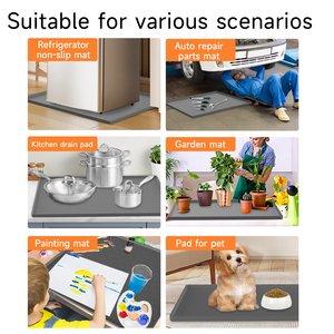 Tapis de protection supérieur en silicone lavable pour laveuse et sécheuse Tapis de rangement supérieur en silicone écologique pour machine à laver - Product Image 6