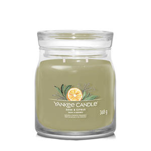 Yankee Candle - Vaso Medio con 2 Stoppini, Fragranza Salvia e Agrumi - Product Image 1