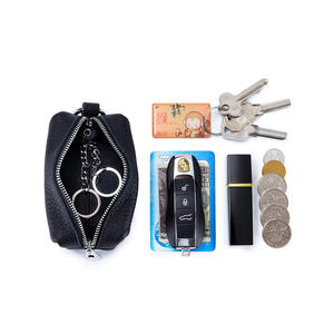 Porte-clés multifonctionnel en cuir de vachette Andong pour femmes, grand portefeuille court, porte-clés de voiture, porte-monnaie, sacs mignons 2929 - Product Image 5