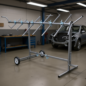 Auto Paint Stand 360 Degree Rotating Rack Panel Hood Hanger <b>Spray</b> Rack for Car Bumpers Body Repair Equipment - Product Image 2