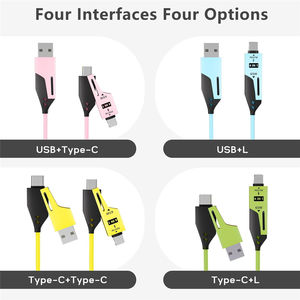 <span class=keywords><strong>Cable</strong></span> de Carga Rápida 4 en 1, 1.2m, Tipo-C, 65W 27W, USB-C PD, <span class=keywords><strong>Cable</strong></span> Retráctil Enrollado para iPhone y <span class=keywords><strong>Samsung</strong></span> - Product Image 2