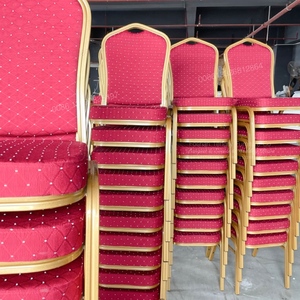Sillas <span class=keywords><strong>baratas</strong></span> para banquetes de restaurante de fabricación al por mayor sillas rojas para banquetes de boda de hotel de alta calidad para eventos - Product Image 3