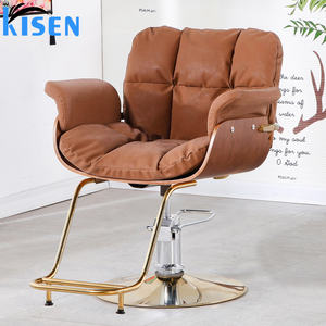 Kisen Venta caliente pelo negro y muebles de salón de belleza y peluquería de acero inoxidable Silla de estilo de peluquería para barbería <span class=keywords><strong>Mujer</strong></span> - Product Image 4