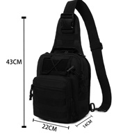 Sac de poitrine tactique personnalisé à porter à l'épaule, idéal pour les voyages et la randonnée en extérieur, disponible en gros.
