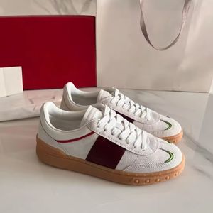 Zapatos Deportivos de Lujo de Alta Calidad, de Gamuza Multicolor, de Caña Baja, de Cuero, Casuales, Retro, de Diseñador, con Remaches - Product Image 1