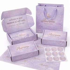 Cosmetics Packing <strong>Pink</strong> Shipping <strong>Boxes</strong> Custom Mailer Corrugated Paper Luxury <strong>Gift</strong> Box and Bag Sets Packaging for Small Business - Product Image 6