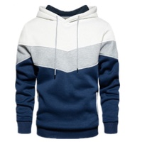 Sweat-shirts à capuche pour hommes, vêtements décontractés, pull-over, logo personnalisé OEM, 100% coton, imprimé, trois tons, sweat-shirt écologique pour le printemps