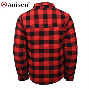 Hot Sale Warm Winter <strong>Mens</strong> Sherpa <strong>Fleece</strong> Lined Plaid <strong>Shirt</strong> Cheap Designer <strong>Men</strong> Long Sleeve Custom Flannel <strong>Shirts</strong> - Product Image 3