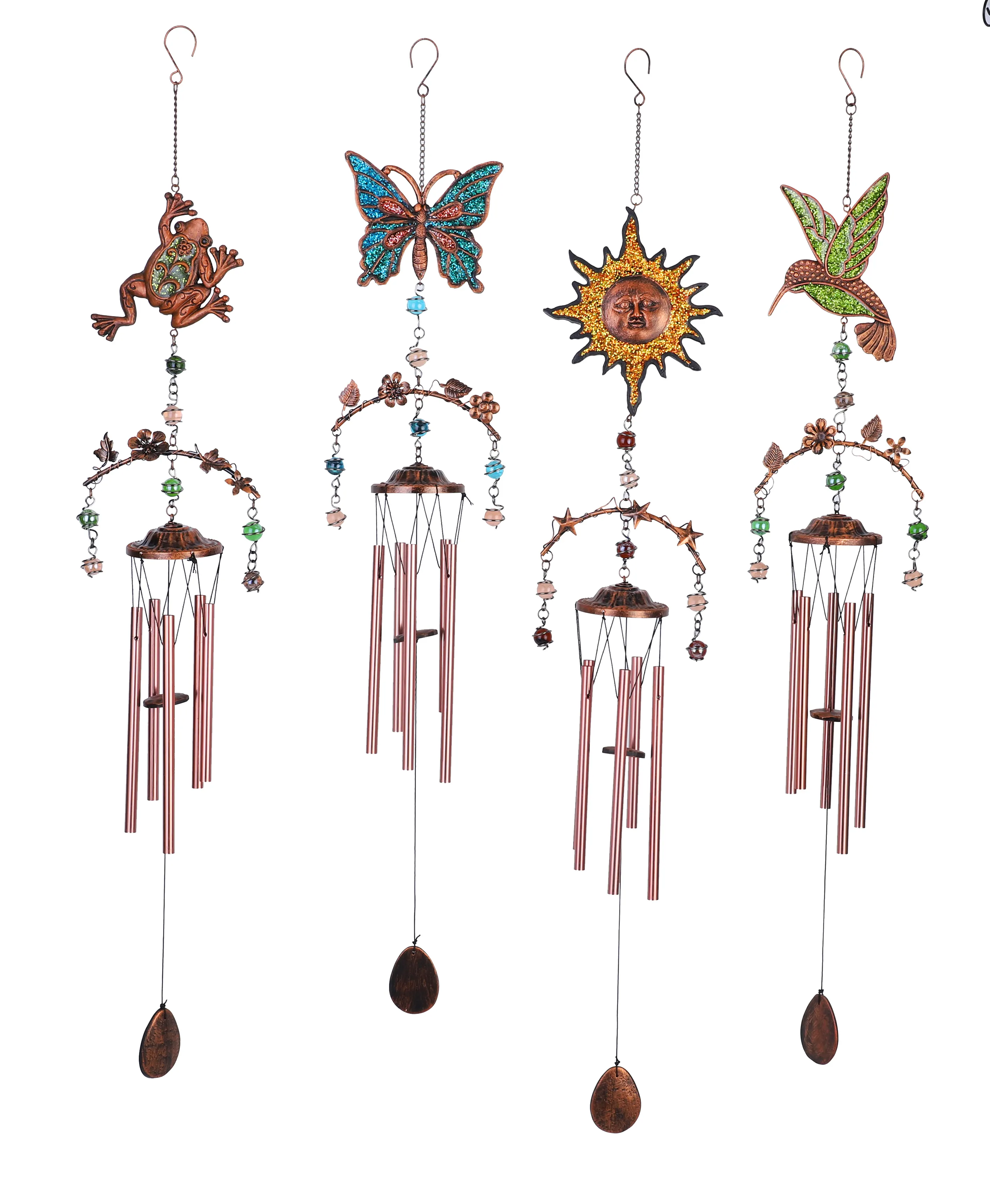 Wind Chimes Outdoor Wholesale Elegant Gifts Outdoor Wind Chimes Resin Aluminium
