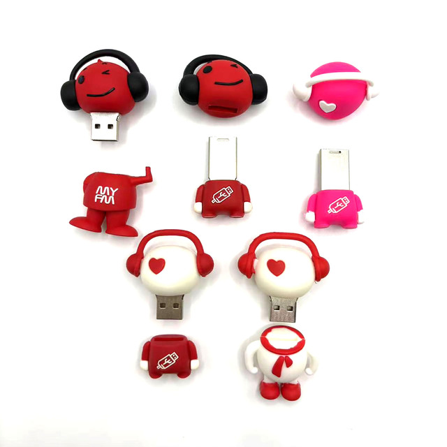 Personalized Design DIY Idea 3D Shape Logo PVC Cartoon 8Gb 32Gb 64Gb Pen Drive PenDrive Memory Stick Custom USB Flash Drive