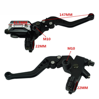 Levier d'embrayage de moto en alliage d'aluminium CNC, maître-cylindre de frein 7/8 pouces, poignée d'accélérateur, pièces de modification combinées