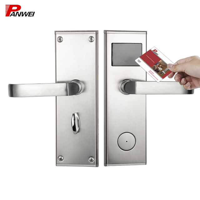 Rfid Card Rfid Hotel Lock System Keyless Entry Safe Electric Electronic Handle Locking Keys Door Cylinders Smart Hotel Lock
