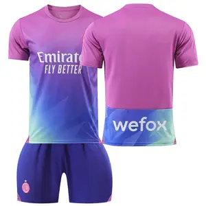 Camisa de futebol personalizada de fábrica AC 2 kit fora tamanho 9 Giro 10 Leo 11 Prisic 19 Teo camisa de futebol