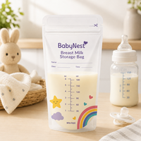 Sachet Doypack Personnalisé en PA/PE de Qualité Alimentaire Stérilisé, Imprimé par Héliogravure, pour Lait en Poudre, Soins Bébé et Voyage
