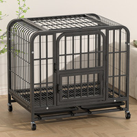 Cage pour chien de grande taille très résistante, cage pour chien de petite, moyenne et grande taille, tube carré en fil métallique, niche pour chien pour intérieur et extérieur, tous les types