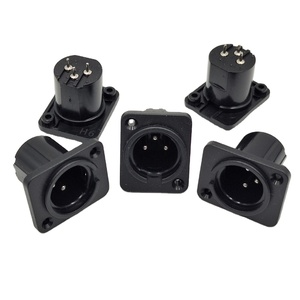 Connecteur vidéo XLR mâle 3 broches en plastique, prise <span class=keywords><strong>jack</strong></span> XLR 3 broches mâle, connecteur audio XLR 3 broches mâle à monter - Product Image 5