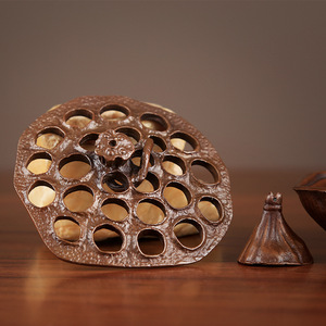 ที่จุดธูปรูปดอกบัวทำด้วยมือขนาดเล็กของขวัญตกแต่งบ้านสำนักงาน - Product Image 2