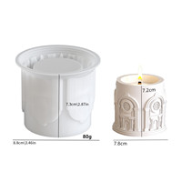 Exquis style européen Relief Sculpture Palais Bâtiment Graphique DIY Silicone Ciment Résine Plâtre Pot De Fleur Pot Vase Moule