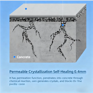 Poudre de matériau d'étanchéité cristallin pénétrant cimentaire auto-réparateur écologique de qualité industrielle pour entrepôts et parcs - Product Image 3