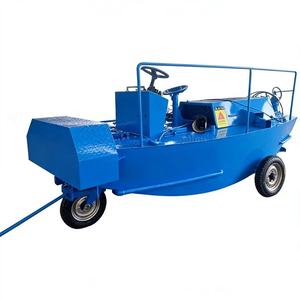 Broyeur à lames rotatives bi-axiales pour jacinthe d'eau, roseau et châtaigne d'eau, embarcation de récolte pour bassin, destinée au traitement environnemental de l'eau - Product Image 3