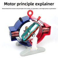 SCIEDU Motorprinzip-Demonstrator Elektromotor-Generator-Modell Physik Elektromagnetismus Lehrmodell Motor-Generator-Modell
