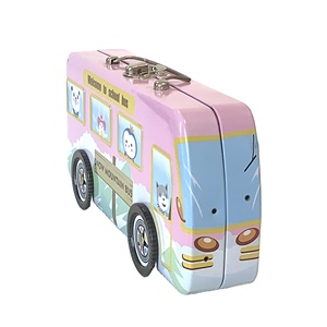 Cheap price car tin box metal pencil box with handle pencil tin case