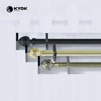 KYOK Embouts de rideaux modernes à double support en forme de gland 500-999 Pièces Faits à la main en Chine Accessoires élégants pour rideaux