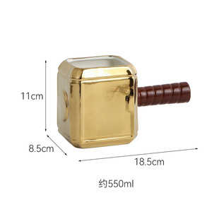 Taza <span class=keywords><strong>de</strong></span> resina personalizada con martillo vikingo <span class=keywords><strong>de</strong></span> <span class=keywords><strong>Thor</strong></span>, cerveza creativa, Oktoberfest, tazas con asa - Product Image 5