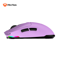 Souris sans fil professionnelle Meetion Air GW24, légère, souris de jeu sans fil à trois modes, définition macro, souris de jeu pour joueur