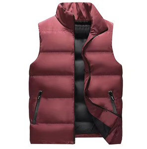Gilet d'hiver sans manches personnalisé avec logo pour hommes et femmes, gilet décontracté chaud en mousse pour hommes - Product Image 6