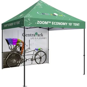 전용 야외 파빌리온 프로모션 이벤트에 강화 된 그늘을위한 세발 자전거 차양이있는 옥스포드 캐노피 텐트