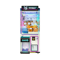 Machine à griffes en peluche, machine de distribution de poupées d'arcade, taille personnalisée, logo imprimé au laser, en métal, pour divertissement et cadeaux