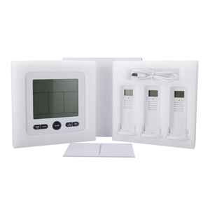 Nhiệt kế phòng kỹ thuật số không dây với ba kênh đo độ ẩm trong nhà và ngoài trời để sử dụng trong gia đình - Product Image 6