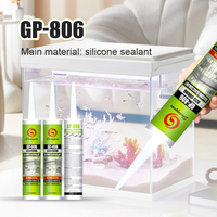 Sellador de Silicona Acética GP RTV de un Componente para Sellado de Juntas de Vidrio de Acuarios, Impermeable