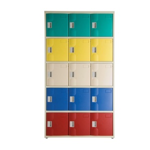 Candado Electrónico de Gran Capacidad para 15 Puertas y 5 Niveles, Bolsas de Viaje de Plástico y Acero con Rayas de Colores para Parques Temáticos, Casillero de Metal ABS - Product Image 1