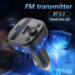 <span class=keywords><strong>Cargador</strong></span> de coche USB tipo C, transmisor FM Bt, <span class=keywords><strong>cargador</strong></span> USB inalámbrico para coche, reproductor de MP3 manos libres para 15 adaptadores <span class=keywords><strong>Xiaomi</strong></span> 14 - Product Image 3