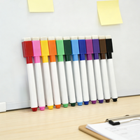 Marqueur pour tableau blanc à encre colorée magnétique (12 couleurs)