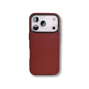 เคสโทรศัพท์กันน้ำลายลิ้นจี่หนัง PU สีพื้นแท้ ป้องกันรอยนิ้วมือ สำหรับ iPhone 17 Pro Max air - Product Image 1