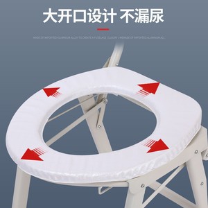Foldable <b>Commode</b> <b>Chair</b> With Blue Basin For Elderly And Disabled Users Lightweight Portable Toilet Stool - Product Image 2