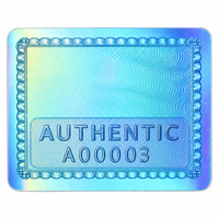 Étiquette de protection de marque de luxe noire et blanche avec code QR et impression couleur pour accessoires électroniques