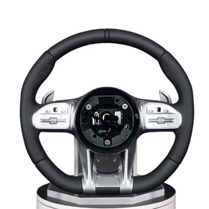 Volant en cuir personnalisé pour Mercedes Benz AMG W204 W205 W206 W207 W212 W213 X253 W217 W221 W222 W223 GLE W166 W167 W219 - Product Image 1