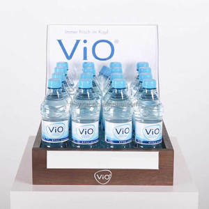 <strong>3</strong> <strong>Tier</strong> Wood <strong>Shelf</strong> Floor Standing Water Bottle Organizer Display Rack - Product Image 4