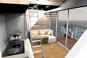 Casa Galleggiante Prefabbricata di Lusso Personalizzata 2025, Casa Mobile Moderna Modulare, Mini Casa Galleggiante, Casa Galleggiante <span class=keywords><strong>per</strong></span> Acque Tranquille - Product Image 6