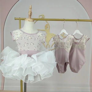 Justaucorps de ballet de danse personnalisé de meilleure qualité d'impression florale de conceptions populaires pour la formation - Product Image 6