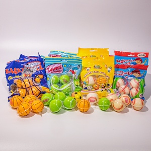 סיטונאי פירות gummy כדור בצורת בייסבול כדורסל gummy סוכריות עם בתוך ריבה - Product Image 1