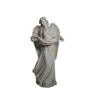Escultura de Ángel de Resina Blanca - Figura Espiritual Tallada <span class=keywords><strong>a</strong></span> <span class=keywords><strong>Mano</strong></span> para Decoración del Hogar, Jardín, Patio - Product Image 6