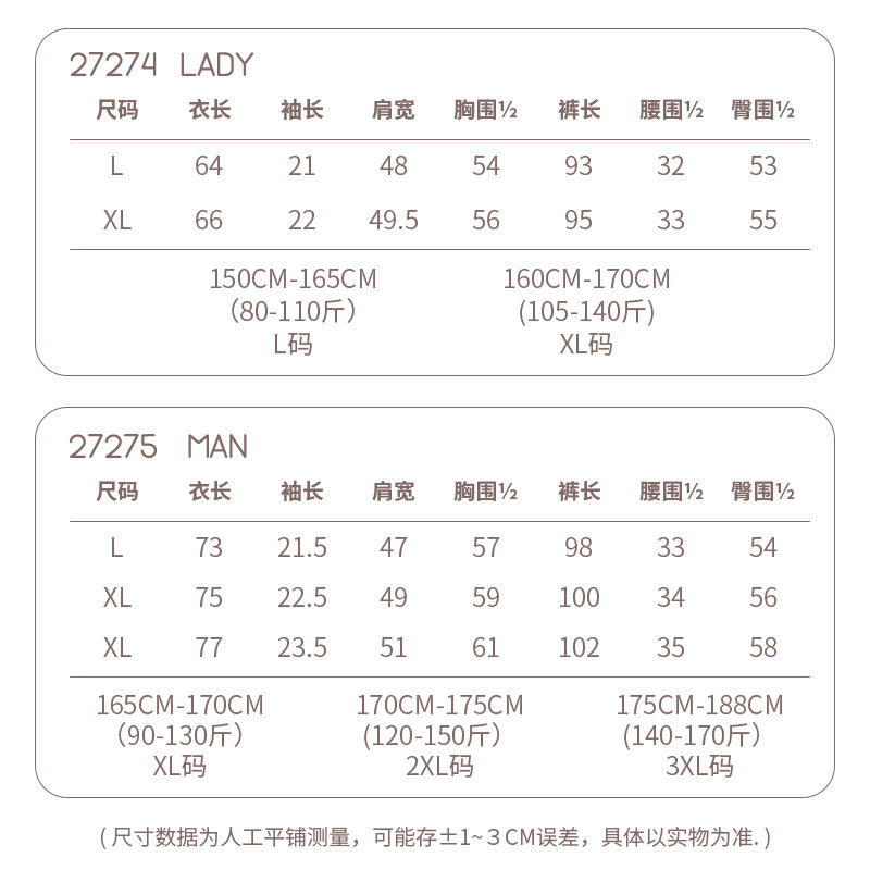 Size Recommendation Chart [Long-lasting Softness, Skin-friendly even without a bra]
