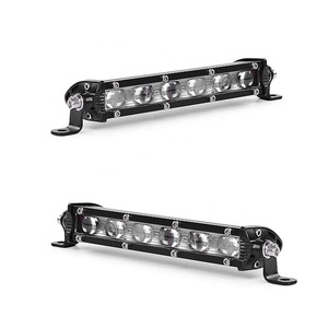 OVOVS 18W 4D 7" <strong>LED</strong> <strong>Light</strong> <strong>Bar</strong> Spot Flood Beam Single Row <strong>Light</strong> <strong>Bar</strong> for 4x4 Trucks Offroad - Product Image 1