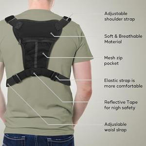 שירות קל משקל מותאם אישית גברים החזה אסדת ריצה תיק גב כיס טלפון החזה מחזיק תיק טקטי עבור גברים - Product Image 2